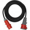 Brennenstuhl Professional CEE Verlängerungskabel IP44 mit Phasenwender 25m schwarz H07RN-F 5G2,5 CEE 400V/16A - 1169370250 Thumbnail 1