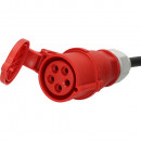 Brennenstuhl Professional CEE Verlängerungskabel IP44 mit Phasenwender 25m schwarz H07RN-F 5G2,5 CEE 400V/16A - 1169370250 Thumbnail 3