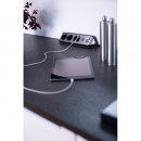 Brennenstuhl estilo Ecksteckdosenleiste mit USB-Ladefunk. 4-fach 2xSchutzkontakt & 2xEuro silber/schwarz - 1153590410 Thumbnail 10
