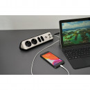 Brennenstuhl estilo Ecksteckdosenleiste mit USB-Ladefunk. 4-fach 2xSchutzkontakt & 2xEuro silber/schwarz - 1153590410 Thumbnail 11