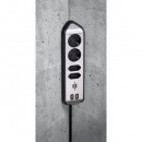 Brennenstuhl estilo Ecksteckdosenleiste mit USB-Ladefunk. 4-fach 2xSchutzkontakt & 2xEuro silber/schwarz - 1153590410 Thumbnail 8