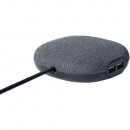 Brennenstuhl estilo Ladestation mit Textiloberfläche 1xEurosteckdose und 2xUSB-Charger schwarz/anthrazit - 1150020010 Thumbnail 4