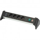 Brennenstuhl Alu-Office-Line Steckdosenleiste mit USB Power Delivery USB-Ladefunktion 4-fach 1,8m H05VV-F 3G1,5 - 1391040420 Thumbnail 2