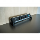 Brennenstuhl Alu-Office-Line Steckdosenleiste mit USB Power Delivery USB-Ladefunktion 4-fach 1,8m H05VV-F 3G1,5 - 1391040420 Thumbnail 6