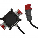 Brennenstuhl Kompakter Gummi-Stromverteiler / Gummiverteiler, 2m Kabel, 2x CEE 400V/32A - 1153680200 Thumbnail 2