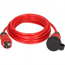 Brennenstuhl professionalLINE Verlängerungskabel VQ 1110 IP44, 5m rot H07BQ-F 3G1,5 - 9161050210 Thumbnail 2