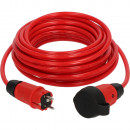 Brennenstuhl professionalLINE Verlängerungskabel VQ 1100 IP44, 10m rot H07BQ-F 3G1,5 - 9161100210 Thumbnail 2