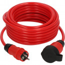 Brennenstuhl professionalLINE Verlängerungskabel VQ 1200 IP44, 10m rot H07BQ-F 3G2,5 - 9162100210 Thumbnail 2