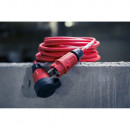 Brennenstuhl professionalLINE Verlängerungskabel VQ 1200 IP44, 10m rot H07BQ-F 3G2,5 - 9162100210 Thumbnail 5