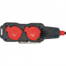 Brennenstuhl professionalLINE Powerblock mit Verlängerungsleitung PB 1100 IP54 4-fach 15m schwarz H07RN-F 3G1,5 - 9161150161 Thumbnail 6
