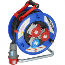 Brennenstuhl Garant CEE 3 IP44 Industrie/Baustellen-Kabeltrommel 30m H07RN-F 5G2,5 - 1238020 Thumbnail 1