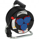 Brennenstuhl Garant Kompakt IP44 Gewerbe-/Baustellen-Kabeltrommel 12m H07RN-F 3G1,5 - 9123020115 Thumbnail 1