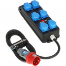 Brennenstuhl Portabler Stromverteiler BSV P 6x 230V/16A Steckdosen, CEE 400V/16A Stecker, 2m H07RN-F5G2,5 - 1151480010 Thumbnail 1
