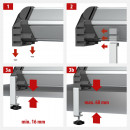 Brennenstuhl Klemmhalter/Tischklemmen für Alu-Office-Line Steckdosenleisten - 1990500010 Thumbnail 2