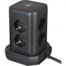 Brennenstuhl Steckdosenturm 8-fach mit 2x USB A, 1x USB C Power Delivery schwarz 2m H05VV-F3G1,5 - 1153560010 Thumbnail 2