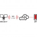 Brennenstuhl Connect LED WiFi Strahler mit Infrarot-Bewegungsmelder WFD 3051 P 4300lm, PIR, IP54 - 1179060020 Thumbnail 7