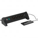 Brennenstuhl Premium Office-Line Steckdosenleiste 4-fach schwarz mit USB C PD 30W und USB A 18W, 1,8m H05VV-F3G1 - 1156250544 Thumbnail 3