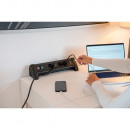 Brennenstuhl Premium Office-Line Steckdosenleiste 4-fach schwarz mit USB C PD 30W und USB A 18W, 1,8m H05VV-F3G1 - 1156250544 Thumbnail 5