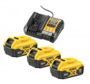 DeWalt Akku-Kit (3x 18V/5Ah plus DCB1104) - DCB1104P3-QW Thumbnail 1