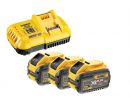 DeWalt 54 Volt / 162 Wh XR FLEXVOLT Akku-Starter-Set, inklusive 3x Akku und 1x Schnellladegerät DCB118-QW - DCB118X3-QW Thumbnail 1