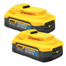 DeWalt Powerstack Akku, 18V / 5,0Ah, 2er Set - DCBP518H2-XJ Thumbnail 1