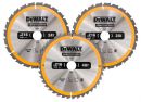 DeWalt Kreissaegeblatt-Set 3-tlg. Stat. - DT1962-QZ Thumbnail 1