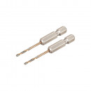 DeWalt Metallbohrer HSS-G, 2x2mm, Sechskant - DT20600-QZ Thumbnail 1