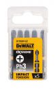 DeWalt Torsion Bit schlagf. Ph3 50mm 5Stk - DT7999T-QZ Thumbnail 1