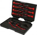 KS TOOLS Coffret de pinces et tournevis électroniques, 10 pcs - 500.7180 Thumbnail 1