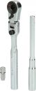 KS Tools 1/4" Bit-Gelenk-Umschaltknarren-Satz mit Steckadapter für Stecknüsse, 3-tlg - 918.1590 Thumbnail 1