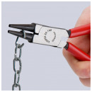 KNIPEX (22 01 140 SB) Rundzange mit Kunststoff überzogen schwarz atramentiert Thumbnail 3