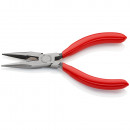 KNIPEX (25 01 140 SB) Flachrundzange mit Schneide (Radiozange) mit Kunststoff überzogen schwarz atramentiert Thumbnail 2