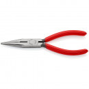 KNIPEX (25 01 160 SB) Flachrundzange mit Schneide (Radiozange) mit Kunststoff überzogen schwarz atramentiert Thumbnail 1