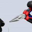 KNIPEX (25 02 160 SB) Flachrundzange mit Schneide (Radiozange) mit Comfort-Griffen schwarz atramentiert Thumbnail 4