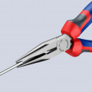 KNIPEX (25 02 160 SB) Flachrundzange mit Schneide (Radiozange) mit Comfort-Griffen schwarz atramentiert Thumbnail 5