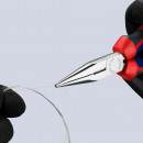 KNIPEX (25 05 160 SB) Flachrundzange mit Schneide (Radiozange) mit Comfort-Griffen verchromt Thumbnail 4