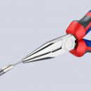 KNIPEX (25 05 160 SB) Flachrundzange mit Schneide (Radiozange) mit Comfort-Griffen verchromt Thumbnail 5