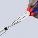 KNIPEX (26 15 200 SB) Flachrundzange mit Schneide (Storchschnabelzange) mit Comfort-Griffen verchromt Thumbnail 4