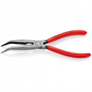 KNIPEX (26 21 200 SB) Flachrundzange mit Schneide (Storchschnabelzange) mit Kunststoff überzogen schwarz atramentiert Thumbnail 2