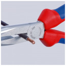 KNIPEX (26 21 200 SB) Flachrundzange mit Schneide (Storchschnabelzange) mit Kunststoff überzogen schwarz atramentiert Thumbnail 4