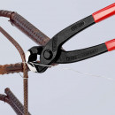 KNIPEX (99 01 280 SB) Monierzange (Rabitz- oder Flechterzange) mit Kunststoff überzogen schwarz atramentiert Thumbnail 4