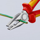 KNIPEX (03 06 200 SB) Kombizange isoliert mit Mehrkomponenten-Hüllen, VDE-geprüft verchromt Thumbnail 4