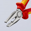 KNIPEX (03 06 200 SB) Kombizange isoliert mit Mehrkomponenten-Hüllen, VDE-geprüft verchromt Thumbnail 9