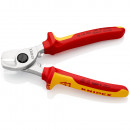 KNIPEX (95 16 165 SB) Kabelschere isoliert mit Mehrkomponenten-Hüllen, VDE-geprüft verchromt Thumbnail 2