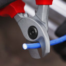 KNIPEX (95 16 165 SB) Kabelschere isoliert mit Mehrkomponenten-Hüllen, VDE-geprüft verchromt Thumbnail 4