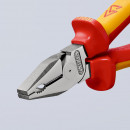 KNIPEX (02 06 180 SB) Kraft-Kombizange isoliert mit Mehrkomponenten-Hüllen, VDE-geprüft verchromt Thumbnail 9