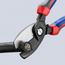 KNIPEX (95 12 200 SB) Kabelschere mit Doppelschneide mit Comfort-Griffen brüniert Thumbnail 5