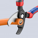 KNIPEX (95 12 200 SB) Kabelschere mit Doppelschneide mit Comfort-Griffen brüniert Thumbnail 6
