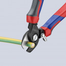 KNIPEX (95 22 165) Kabelschere mit Öffnungsfeder mit Comfort-Griffen brüniert Thumbnail 4