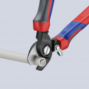 KNIPEX (95 22 165) Kabelschere mit Öffnungsfeder mit Comfort-Griffen brüniert Thumbnail 5